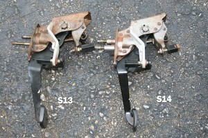 S13 vs S14 240sx Clutch Pedal Comparison