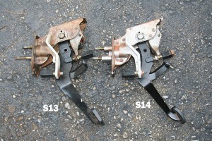 S13 vs S14 240sx Clutch Pedal Comparison